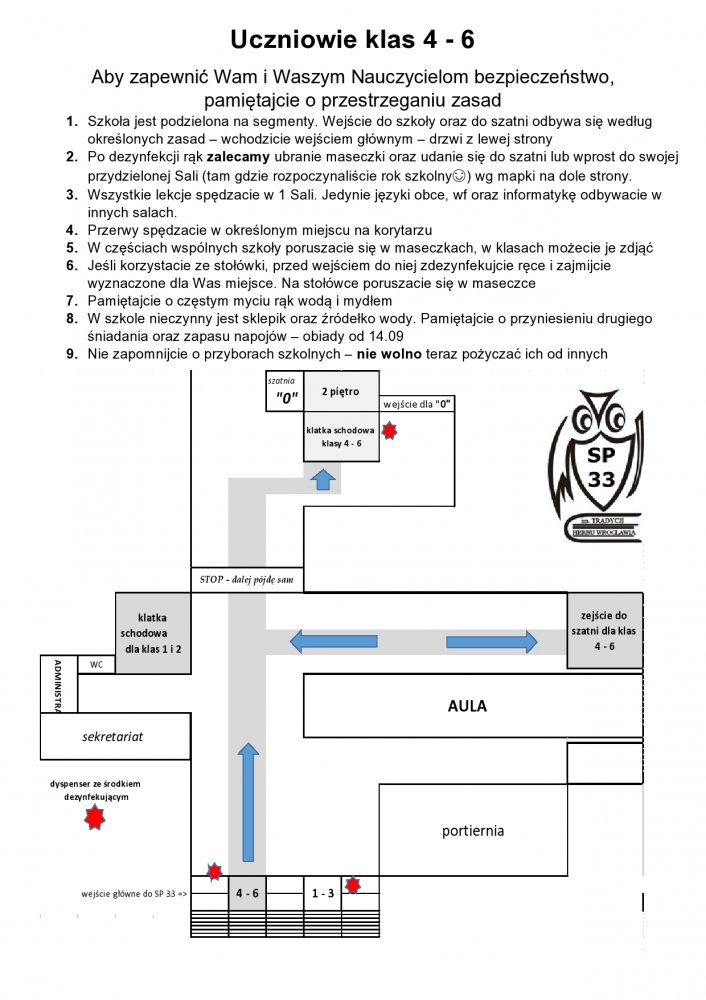 Skrócone zasady bezpieczeństwa związane z COVID-19 dla uczniów